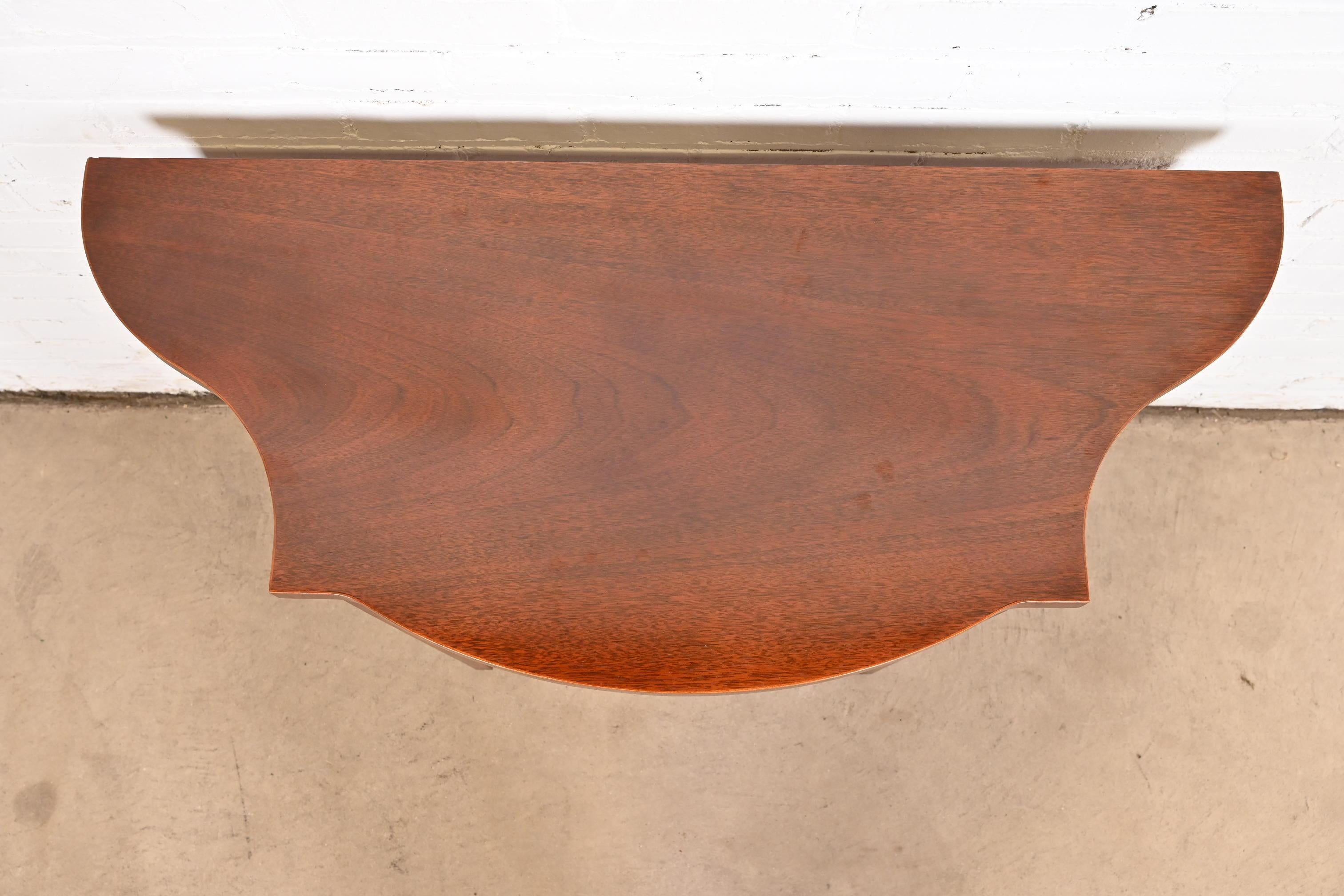 Baker Furniture Historic Charleston Federal Mahogany Console or Entry Table For Sale 1