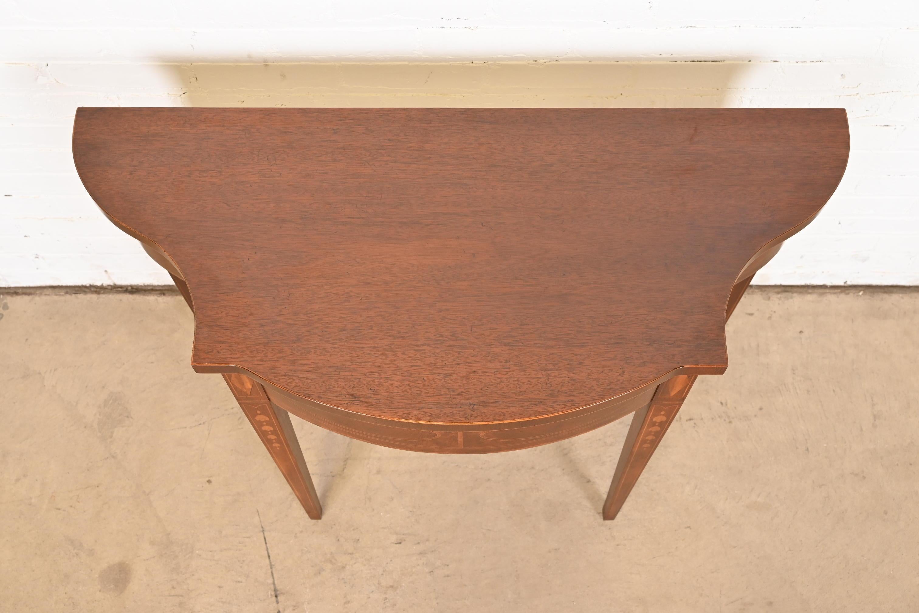 Baker Furniture Historic Charleston Federal Mahogany Console or Entry Table 3