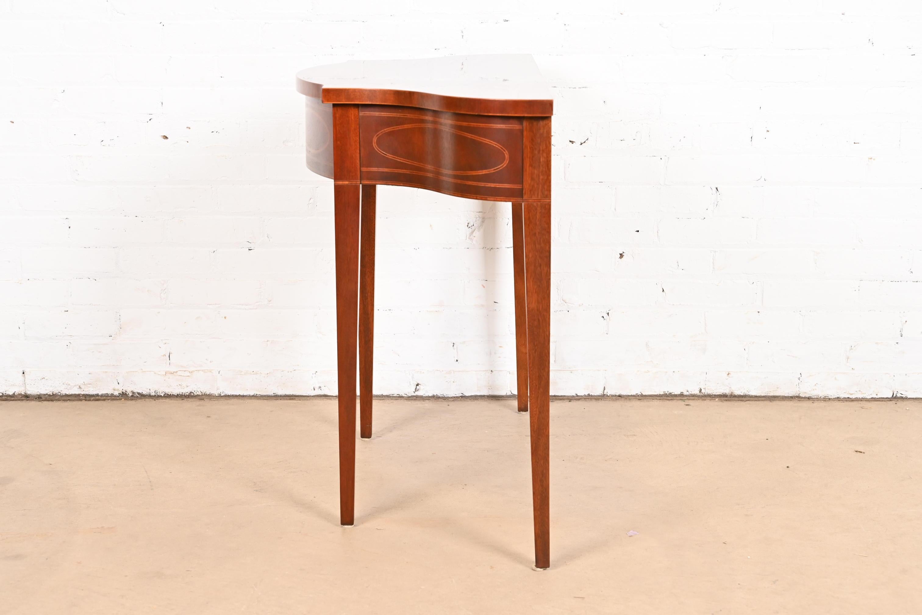 Baker Furniture Historic Charleston Federal Mahogany Console or Entry Table For Sale 4