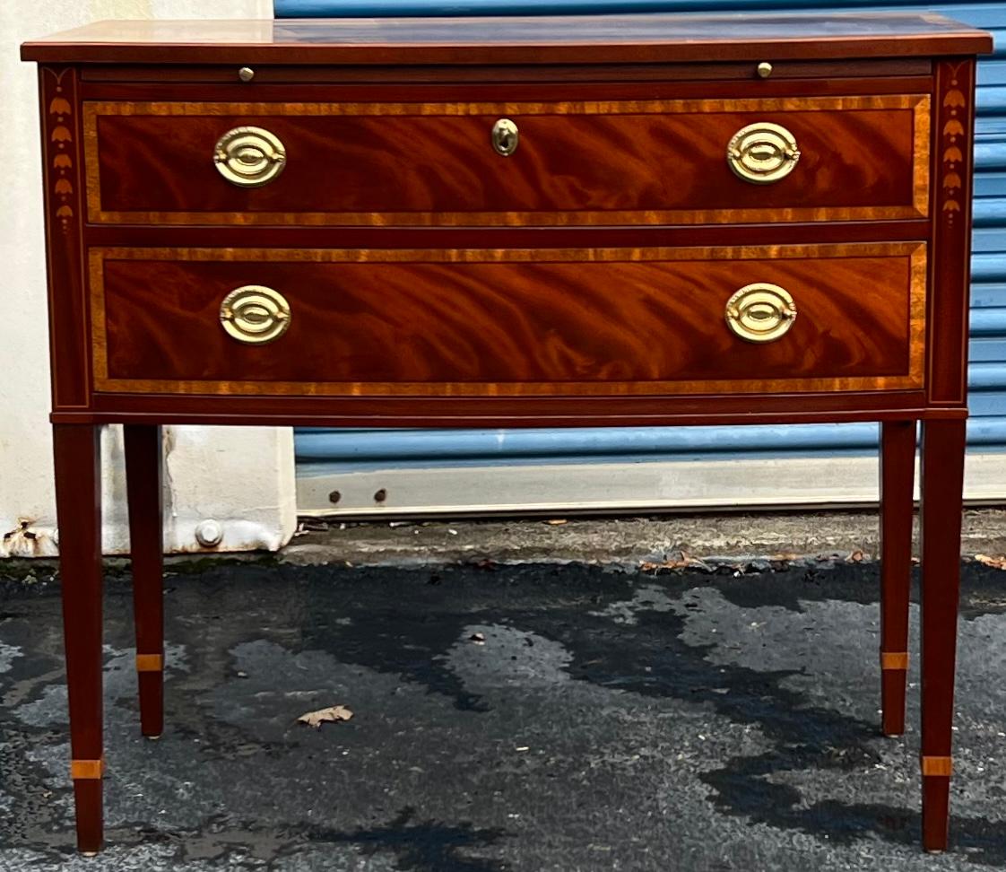 Baker Furniture Historic Charleston Flame Mahogany Huntboard / Sideboard - Pair 1