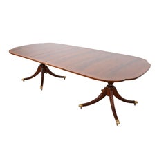 Table de salle à manger historique Charleston Georgian Banded Mahogany de Baker Furniture