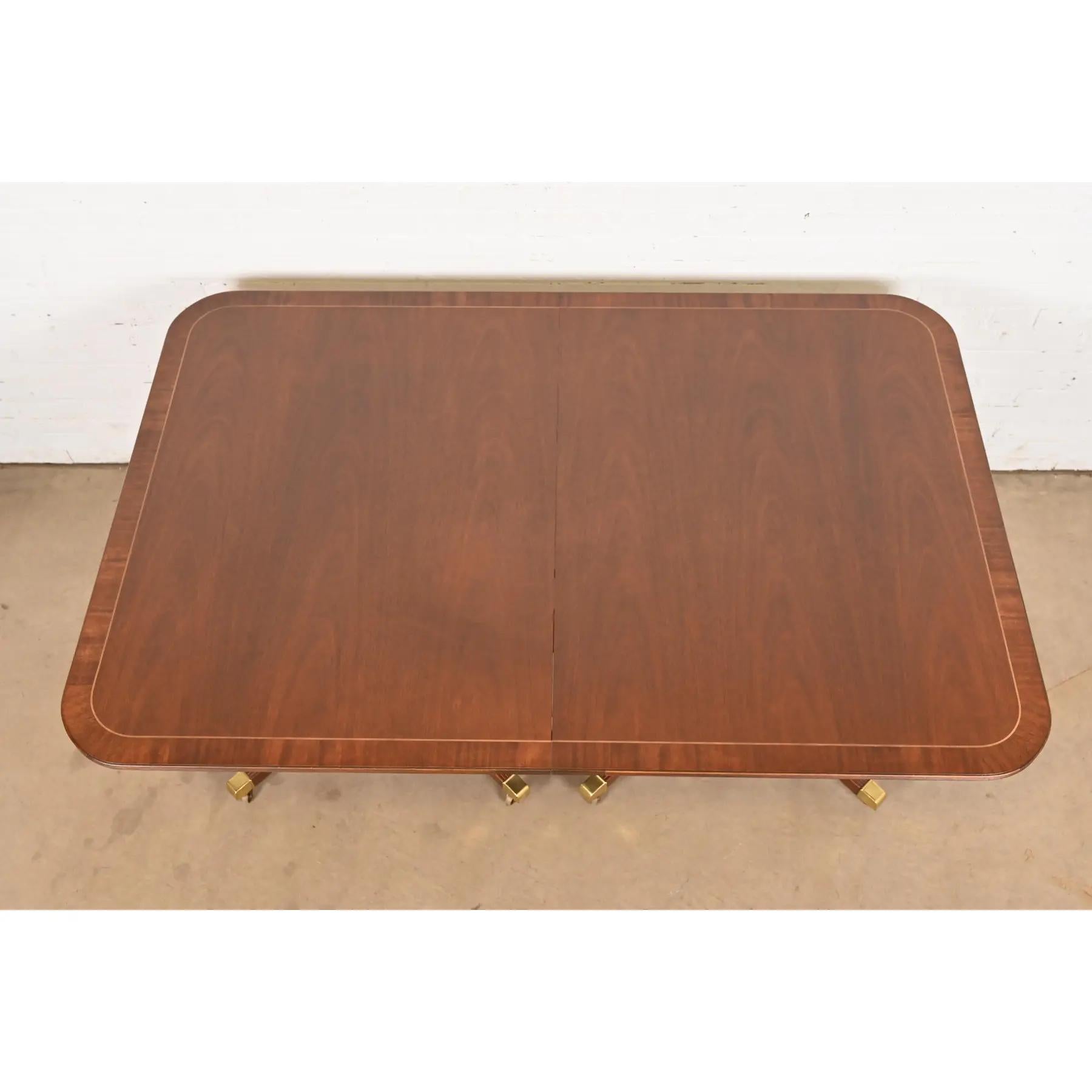 Baker Furniture Historic Charleston Georgian Dining Table, Newly Refinished For Sale 3