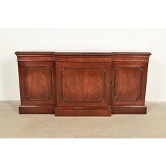 Baker Furniture Historic Charleston Georgian Flame Mahogany Breakfront Sideboard