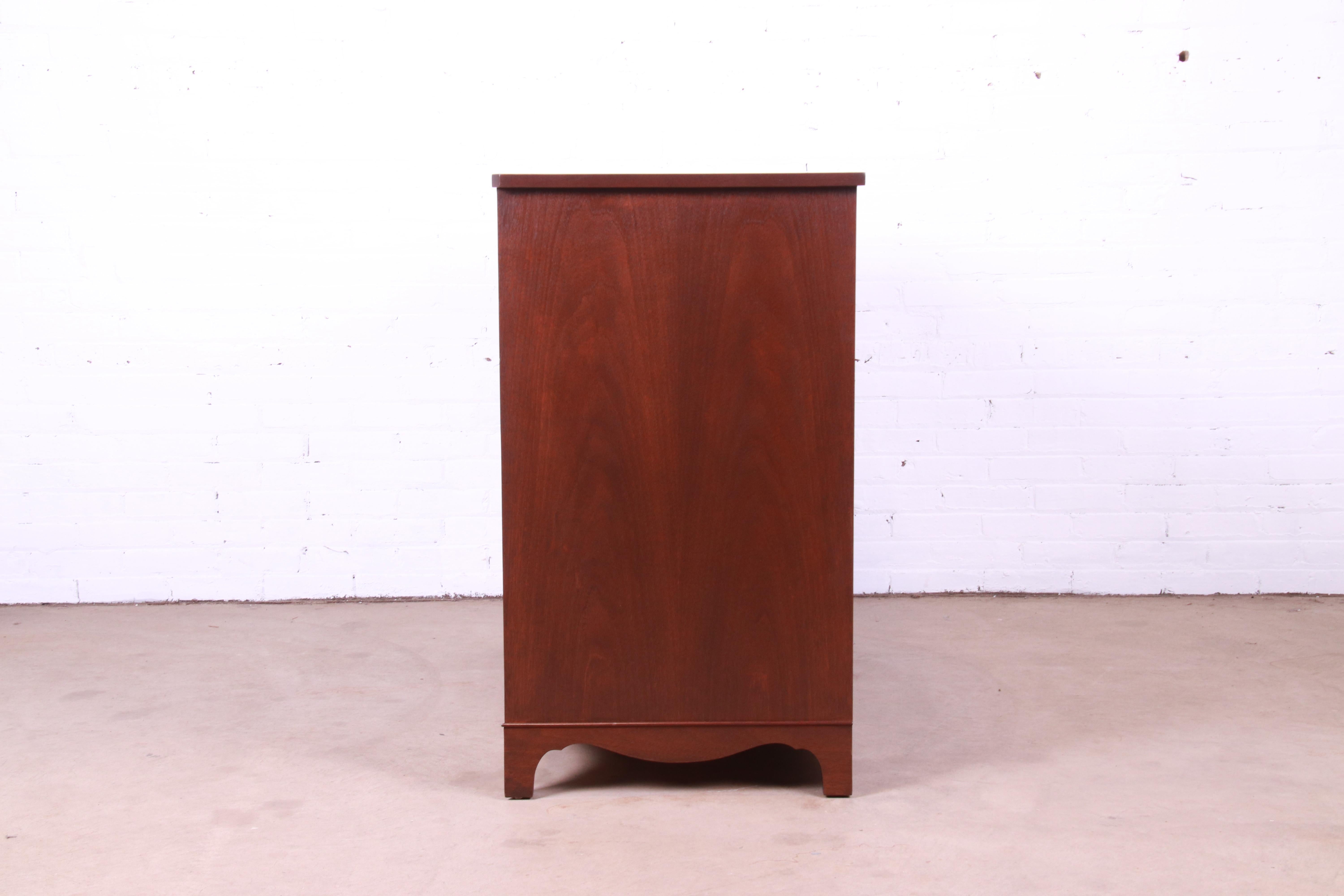 Baker Furniture Historic Charleston Georgian Inlaid Mahogany Dresser Chest 11