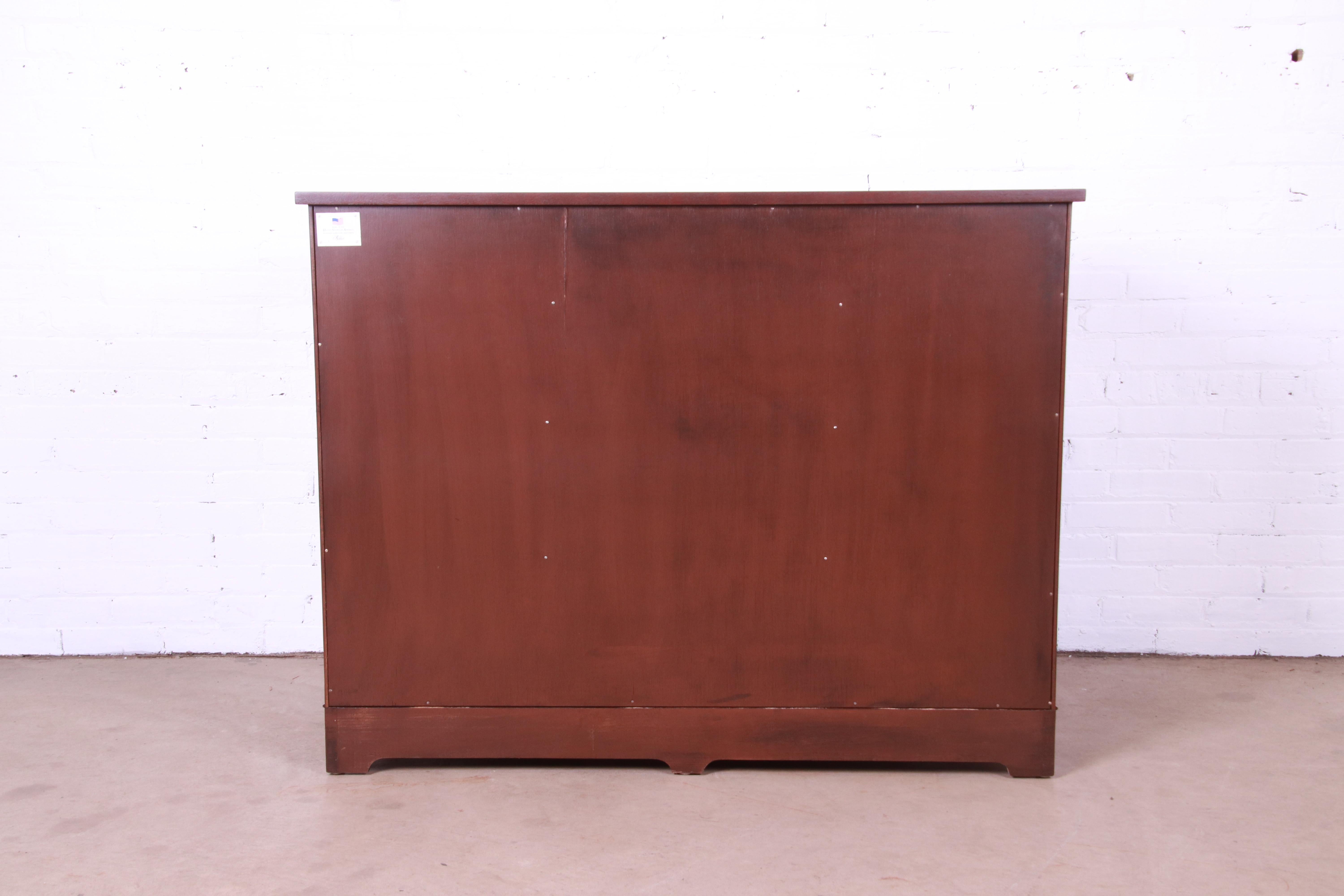 Baker Furniture Historic Charleston Georgian Inlaid Mahogany Dresser Chest 13