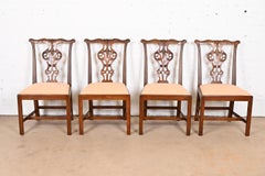 Baker Furniture Historic Charleston Georgian Mahogany Dining Chairs, Set of 4