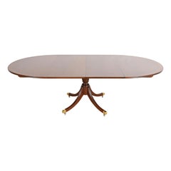Baker Furniture Historic Charleston Georgian Mahogany Dining Table, Refinished