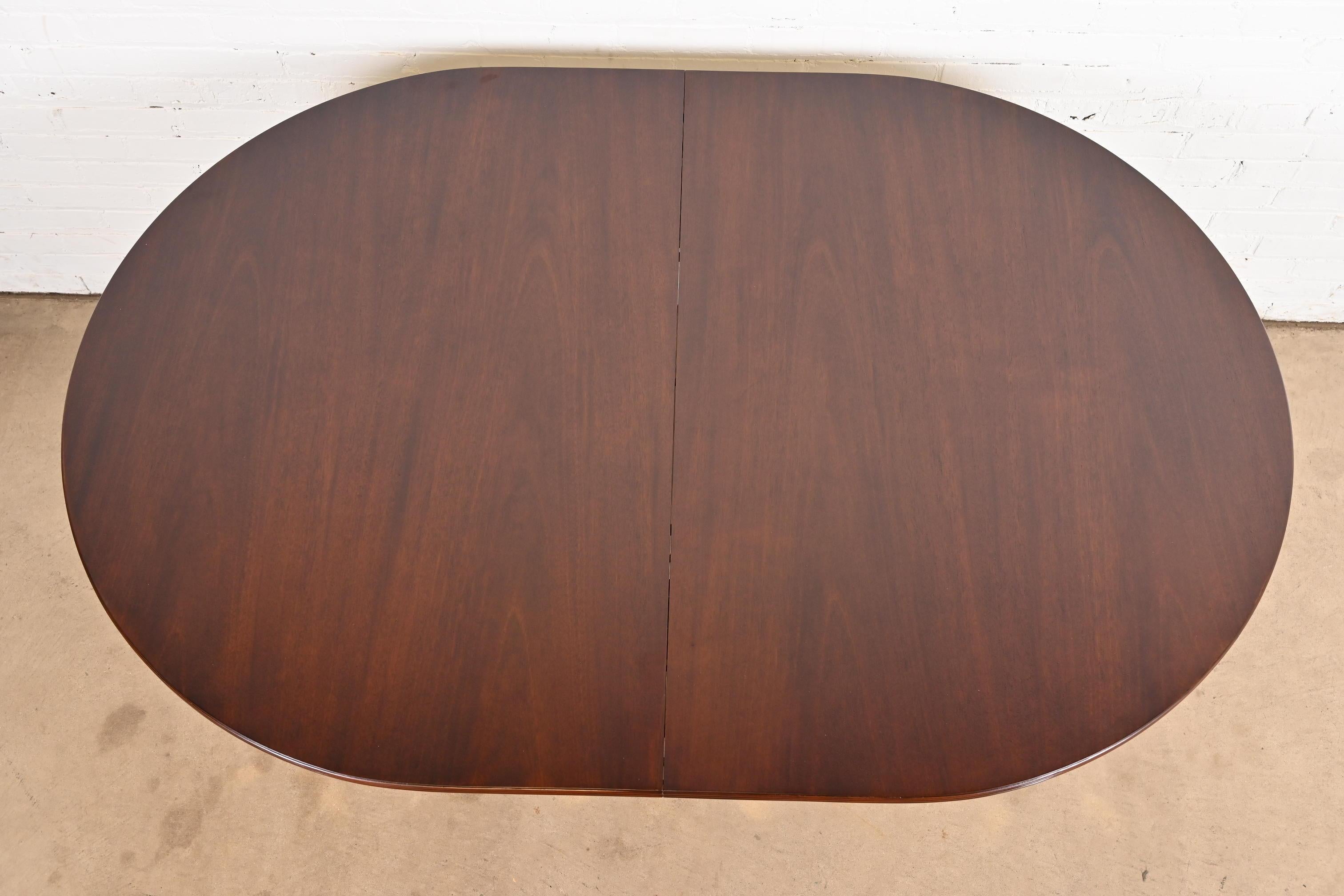 Baker Furniture Historic Charleston Georgian Mahogany Double Pedestal Table 3