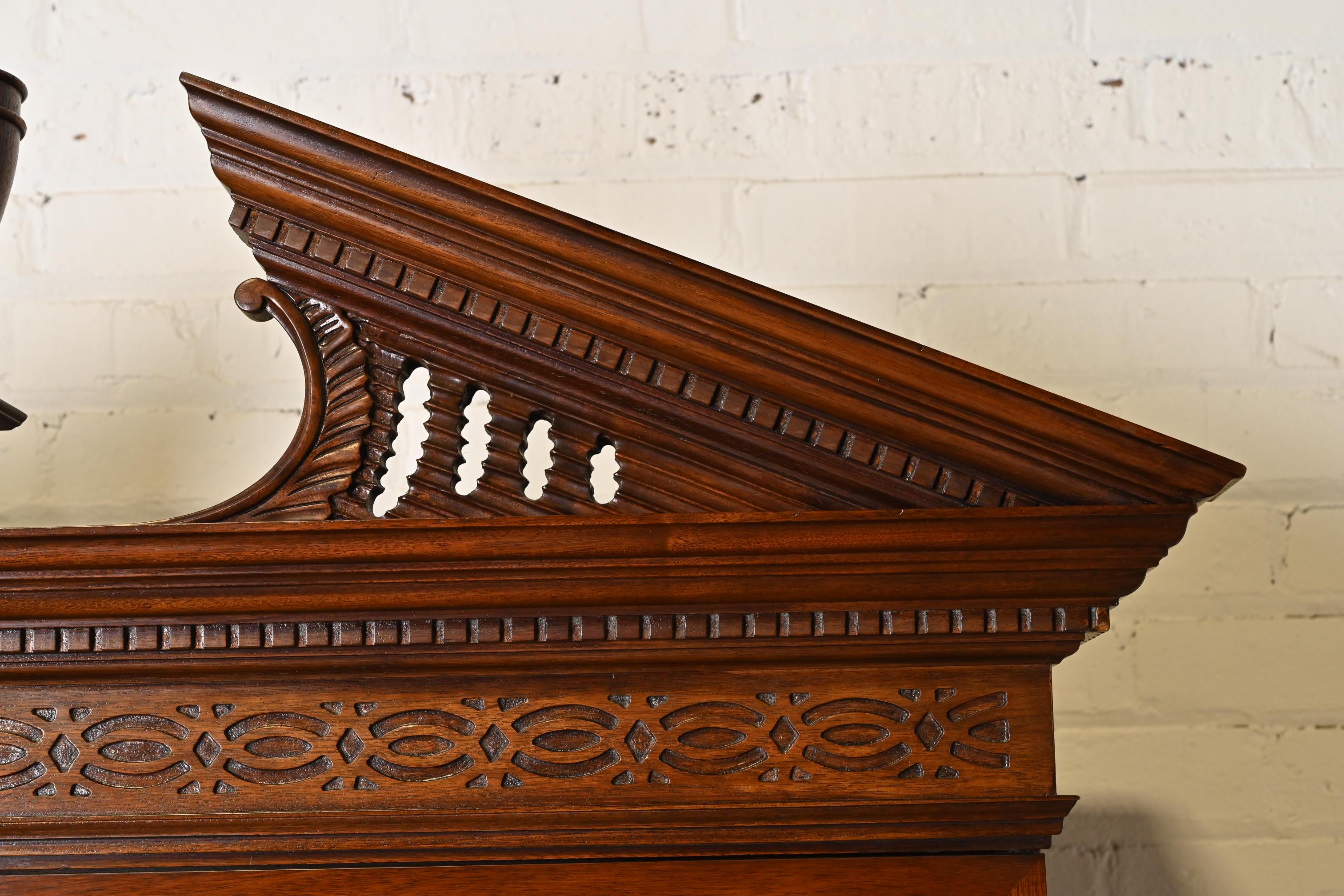 Baker Furniture Historic Charleston Georgian Mahogany Drop Front Secretary Desk 4