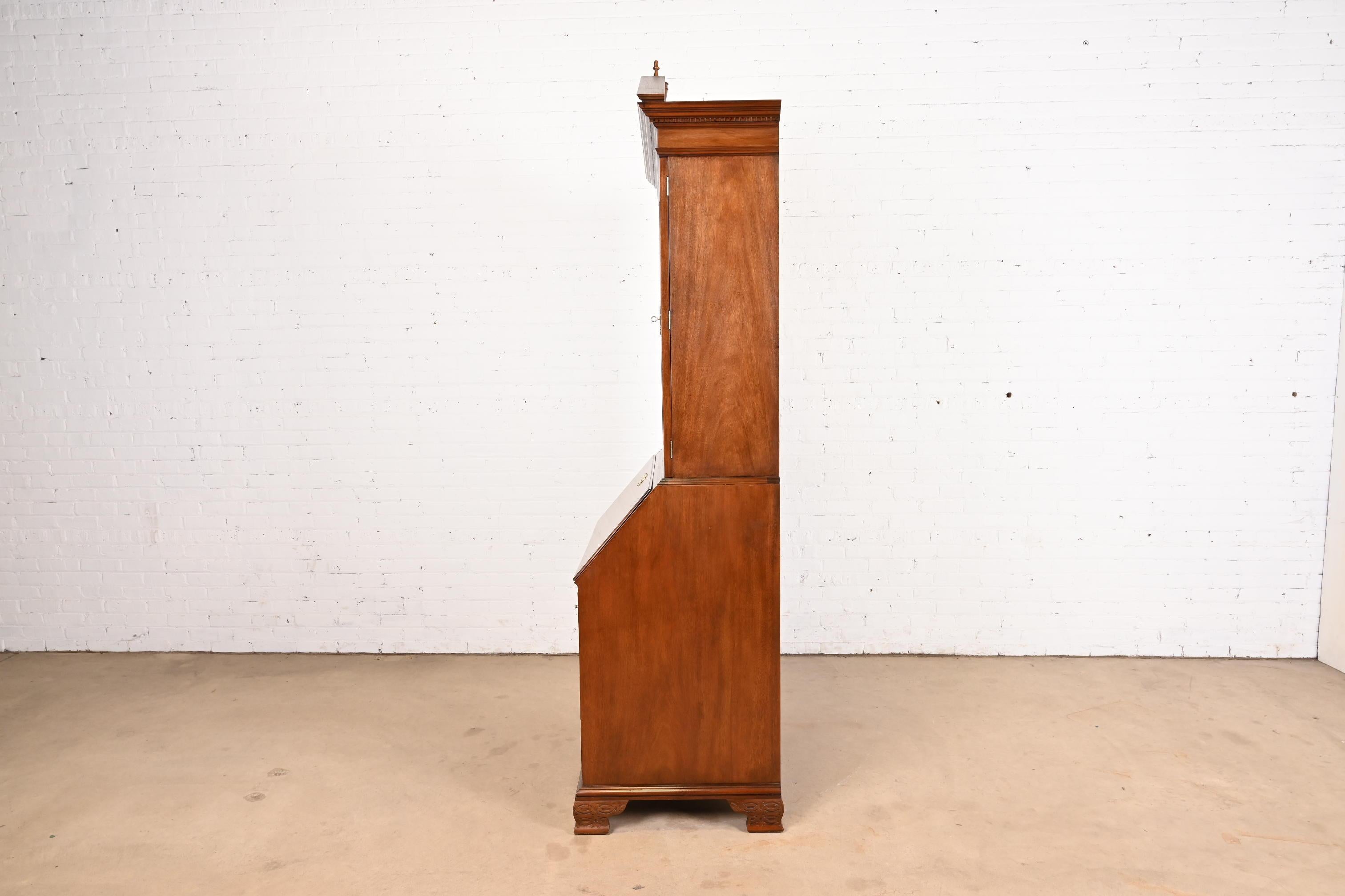 Baker Furniture Historic Charleston Georgian Mahogany Drop Front Secretary Desk 5