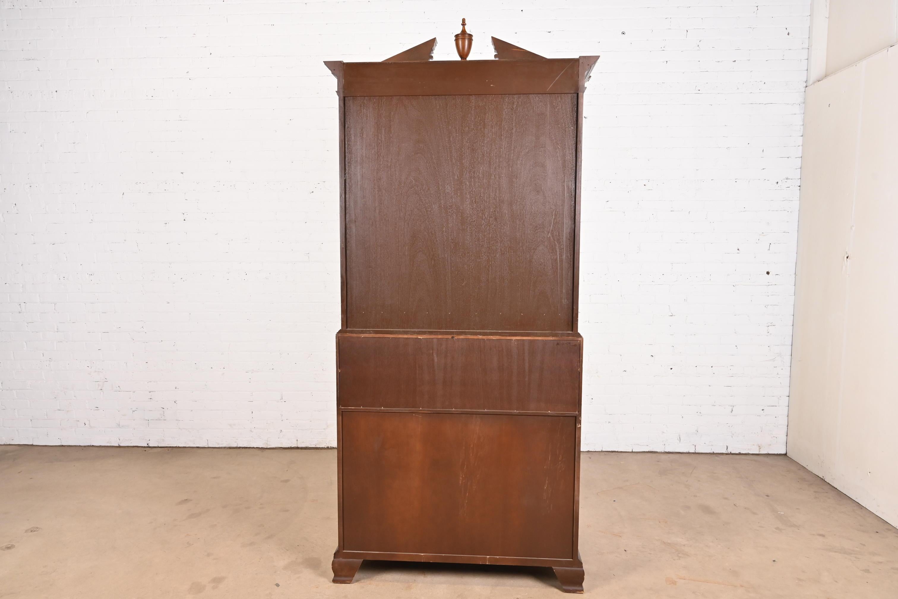 Baker Furniture Historic Charleston Georgian Mahogany Drop Front Secretary Desk 6