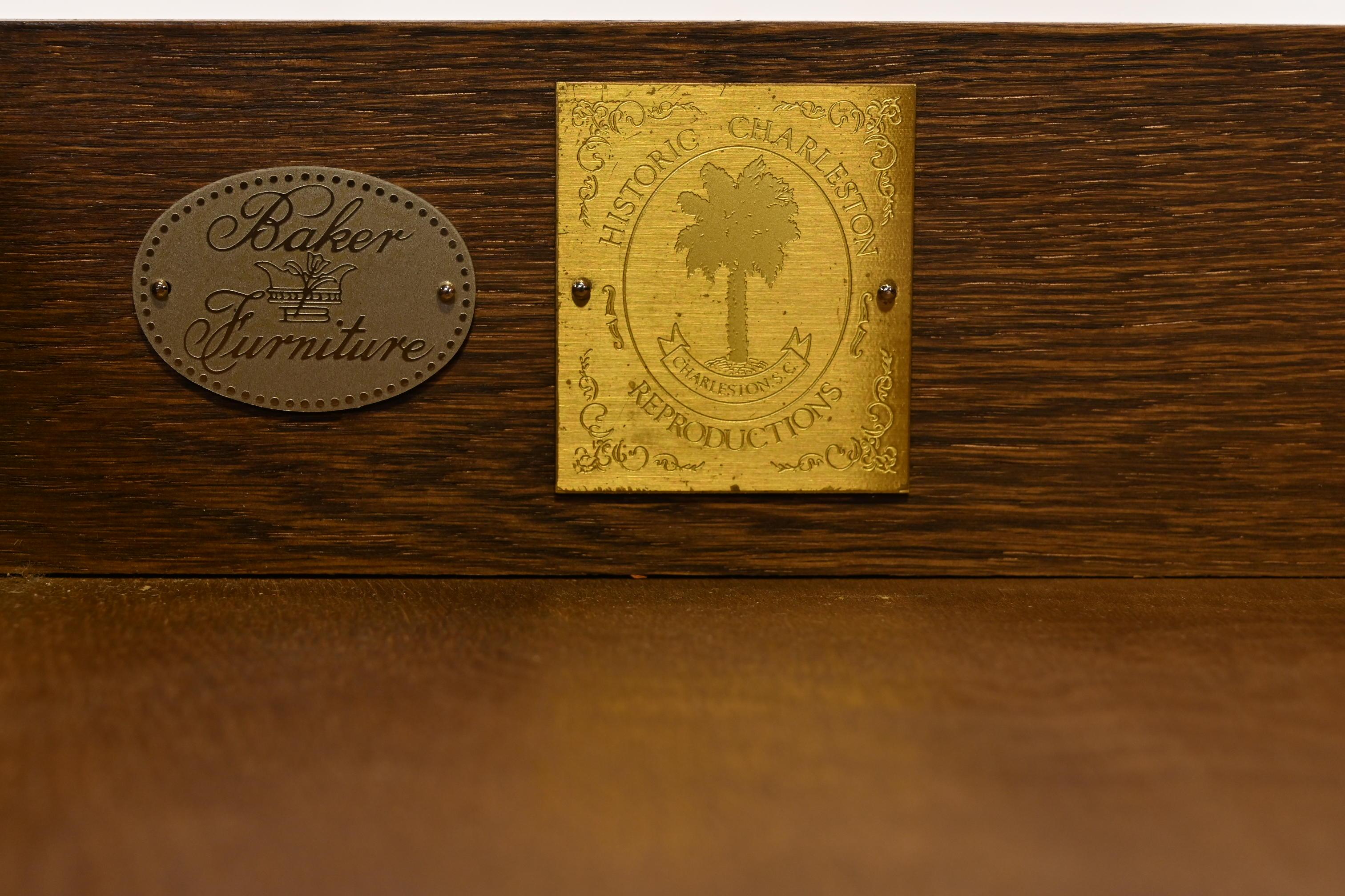 Baker Furniture Historic Charleston Georgian Mahogany Drop Front Secretary Desk 3