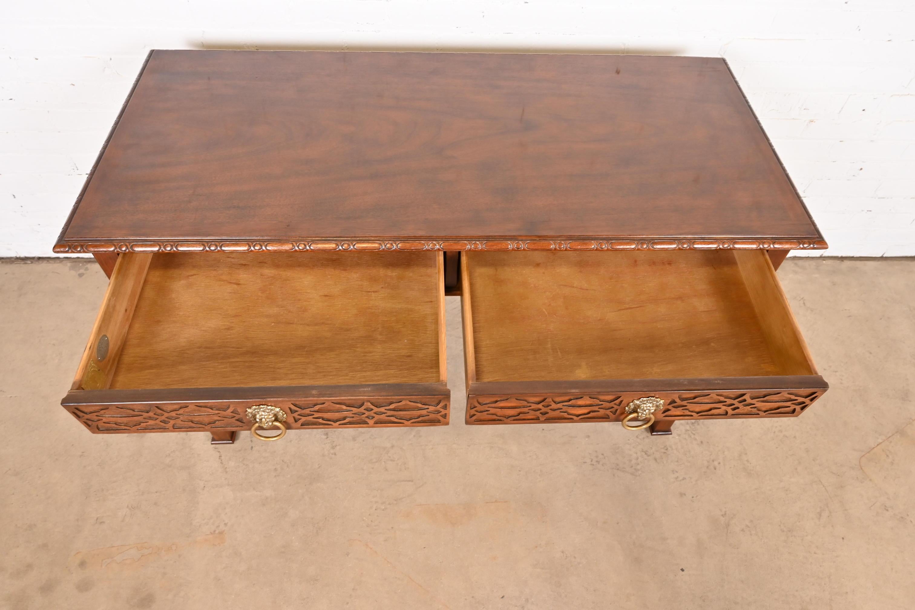 Baker Furniture Historic Charleston Georgian Mahogany Writing Desk or Console 6