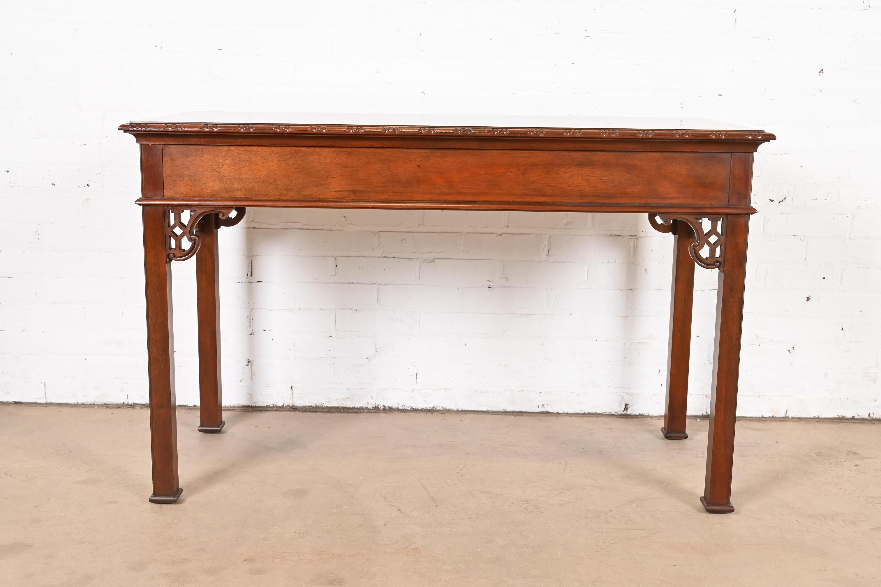 Baker Furniture Historic Charleston Georgian Mahogany Writing Desk or Console 9
