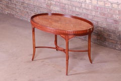 Baker Furniture Historic Charleston Inlaid Mahogany and Satinwood Coffee Table