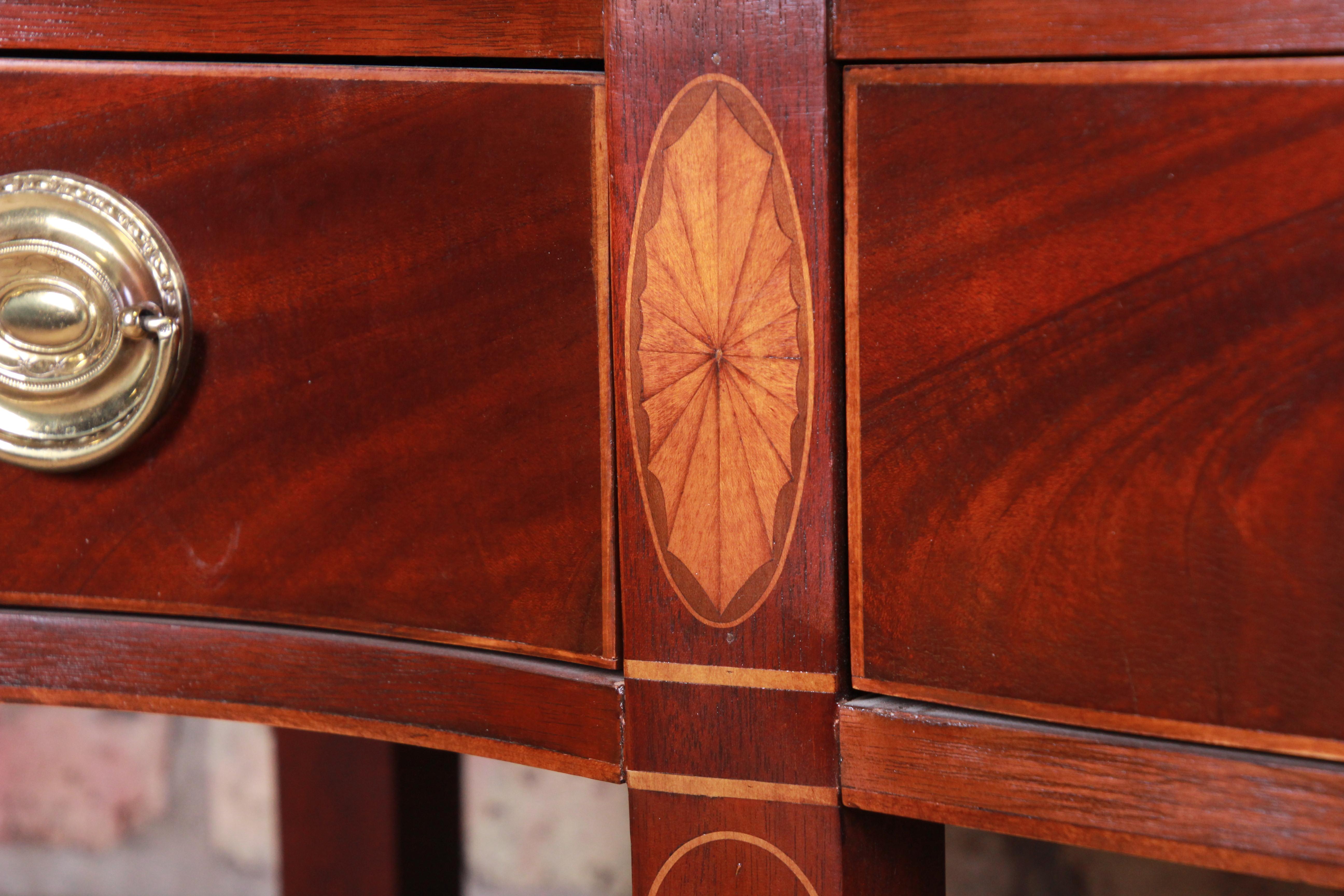 Baker Furniture Historic Charleston Inlaid Mahogany Federal Sideboard Credenza 8