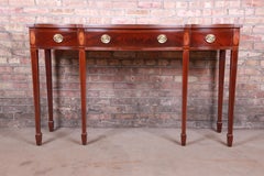 Baker Furniture Historic Charleston Inlaid Mahogany Federal Sideboard Credenza