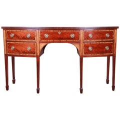 Baker Furniture Historic Charleston Inlaid Satinwood and Mahogany Sideboard