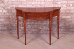 Baker Furniture Historic Charleston Mahogany Console Table, Newly Refinished