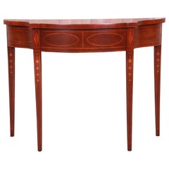 Used Baker Furniture Historic Charleston Mahogany Console Table, Newly Refinished
