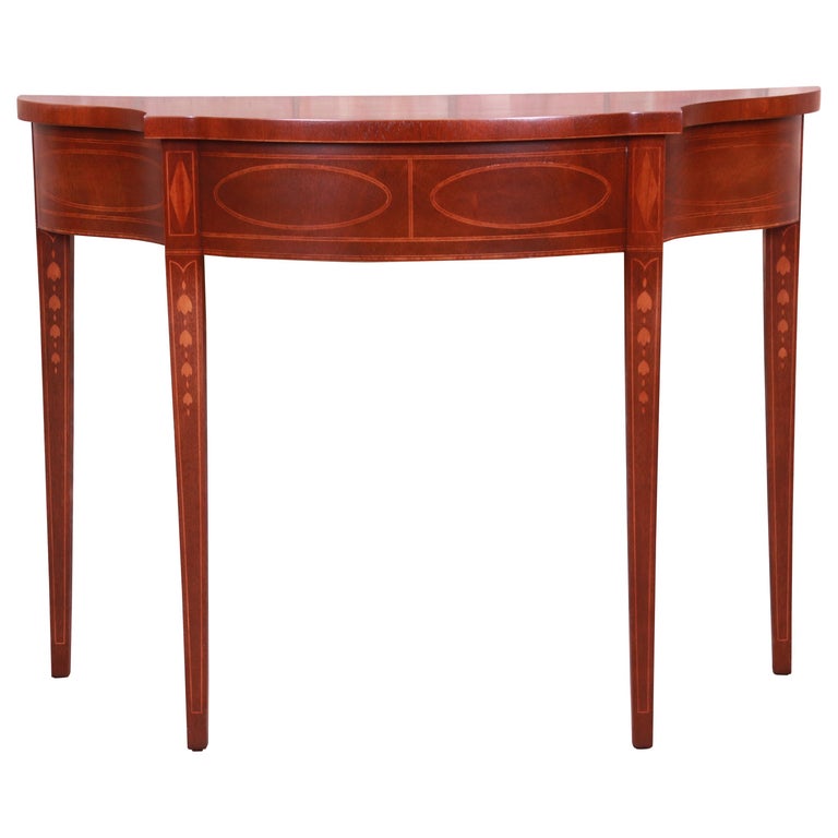 Baker Furniture Historic Charleston Mahogany Console Table Newly Refinished For Sale At 1stdibs