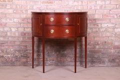 Baker Furniture Historic Charleston Mahogany Demilune Cabinet or Sideboard