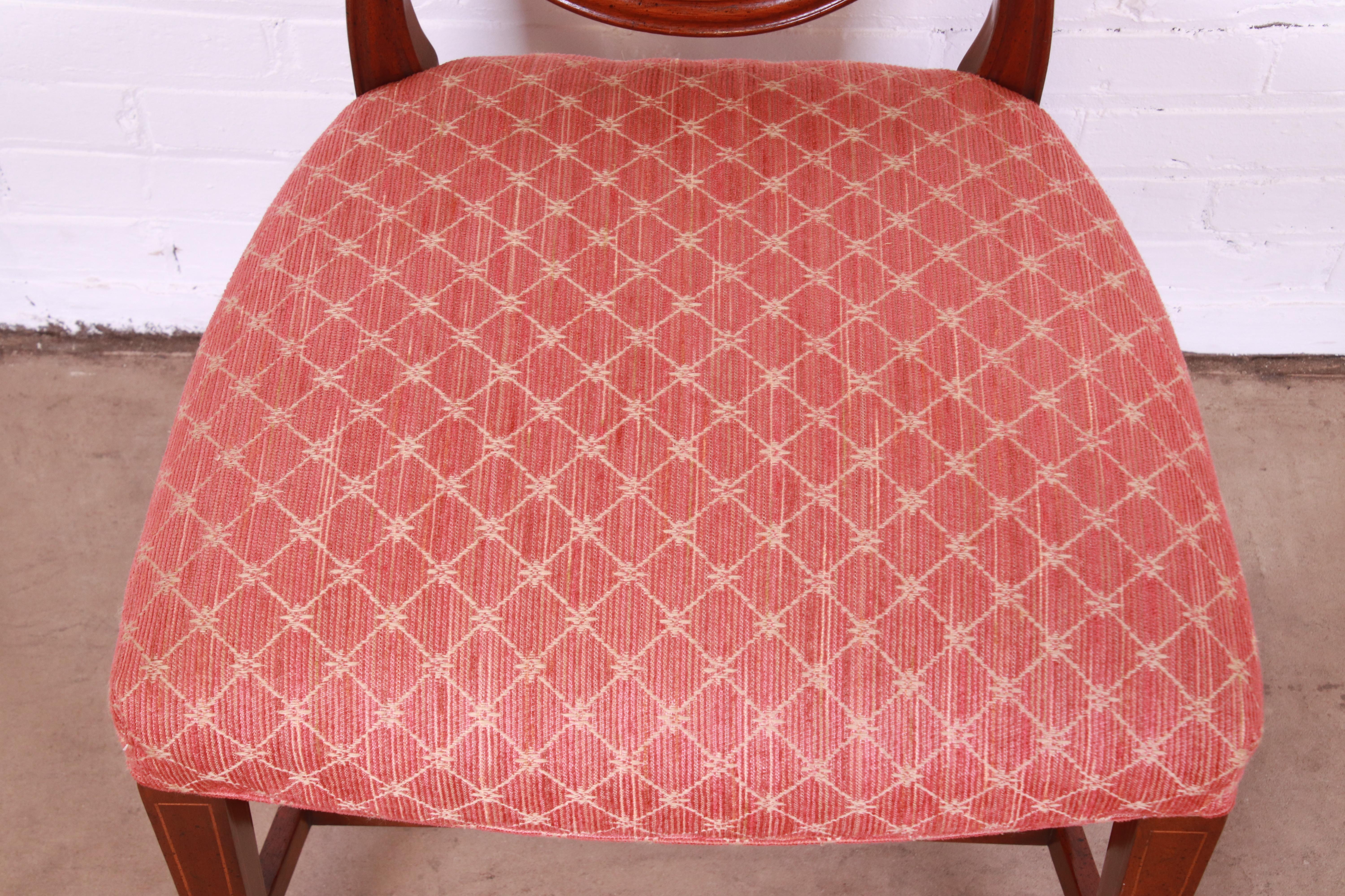 Baker Furniture Historic Charleston Mahogany Shield Back Dining Chairs, Set of 8 4