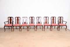 Baker Furniture Historic Charleston Queen Anne Carved Mahogany Dining Chairs