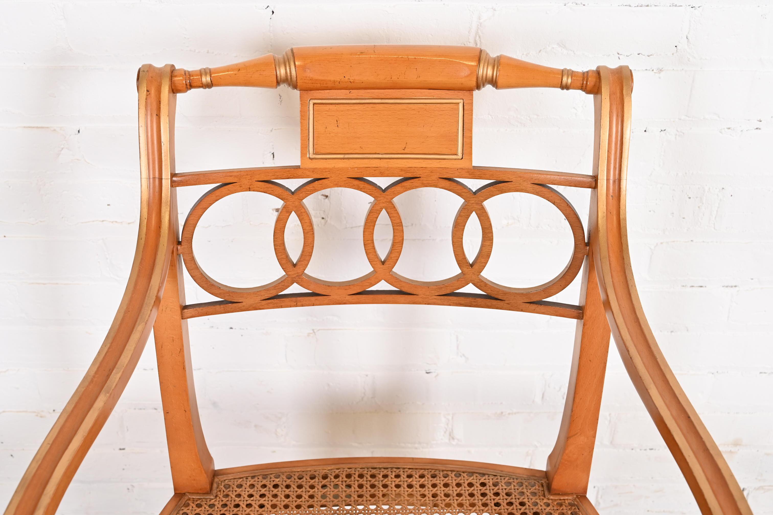 Baker Furniture Historic Charleston Regency Dining Chairs, Set of Eight 8