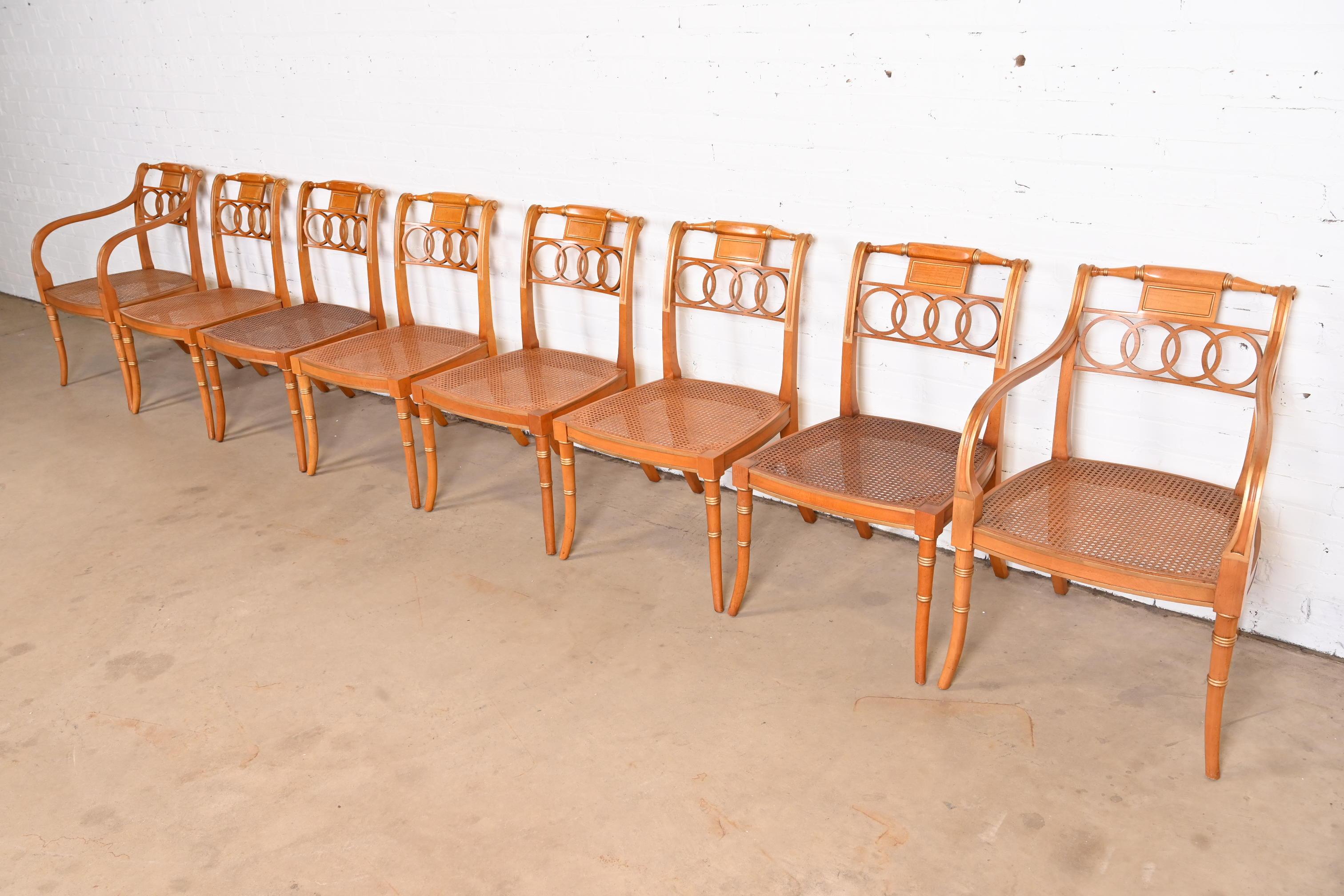 Baker Furniture Historic Charleston Regency Dining Chairs, Set of Eight 1