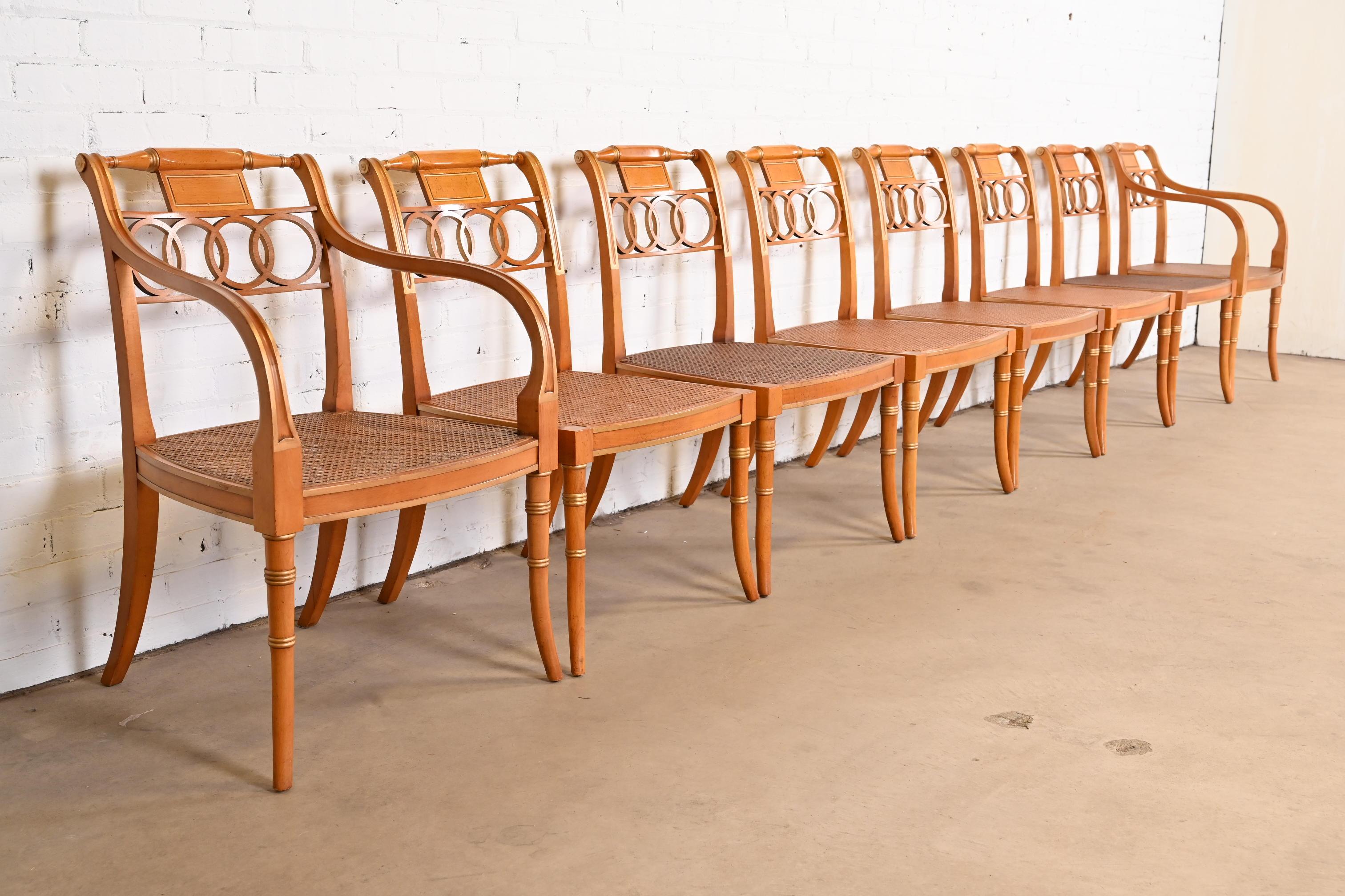 Baker Furniture Historic Charleston Regency Dining Chairs, Set of Eight 2