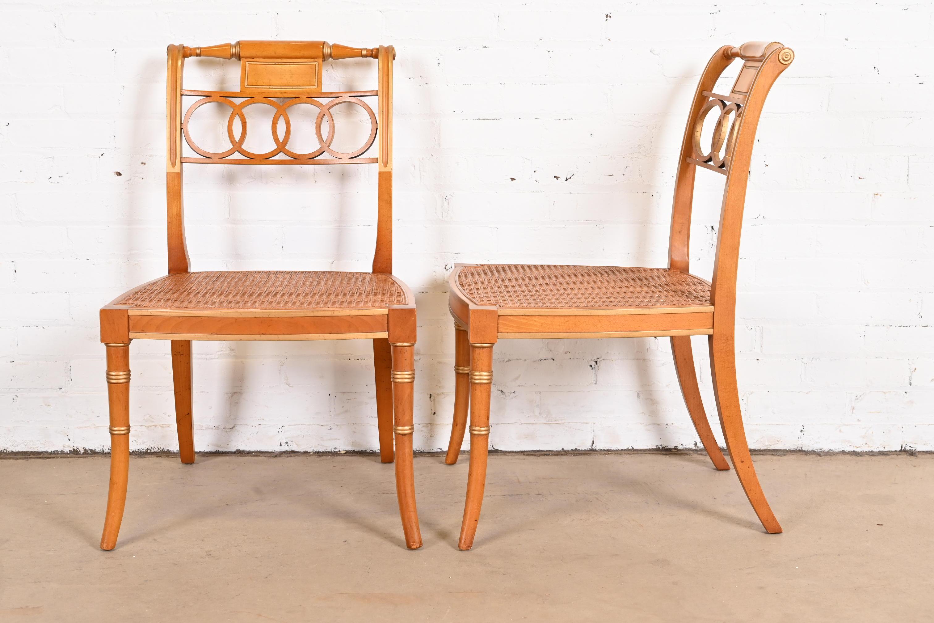 Baker Furniture Historic Charleston Regency Dining Chairs, Set of Eight 3