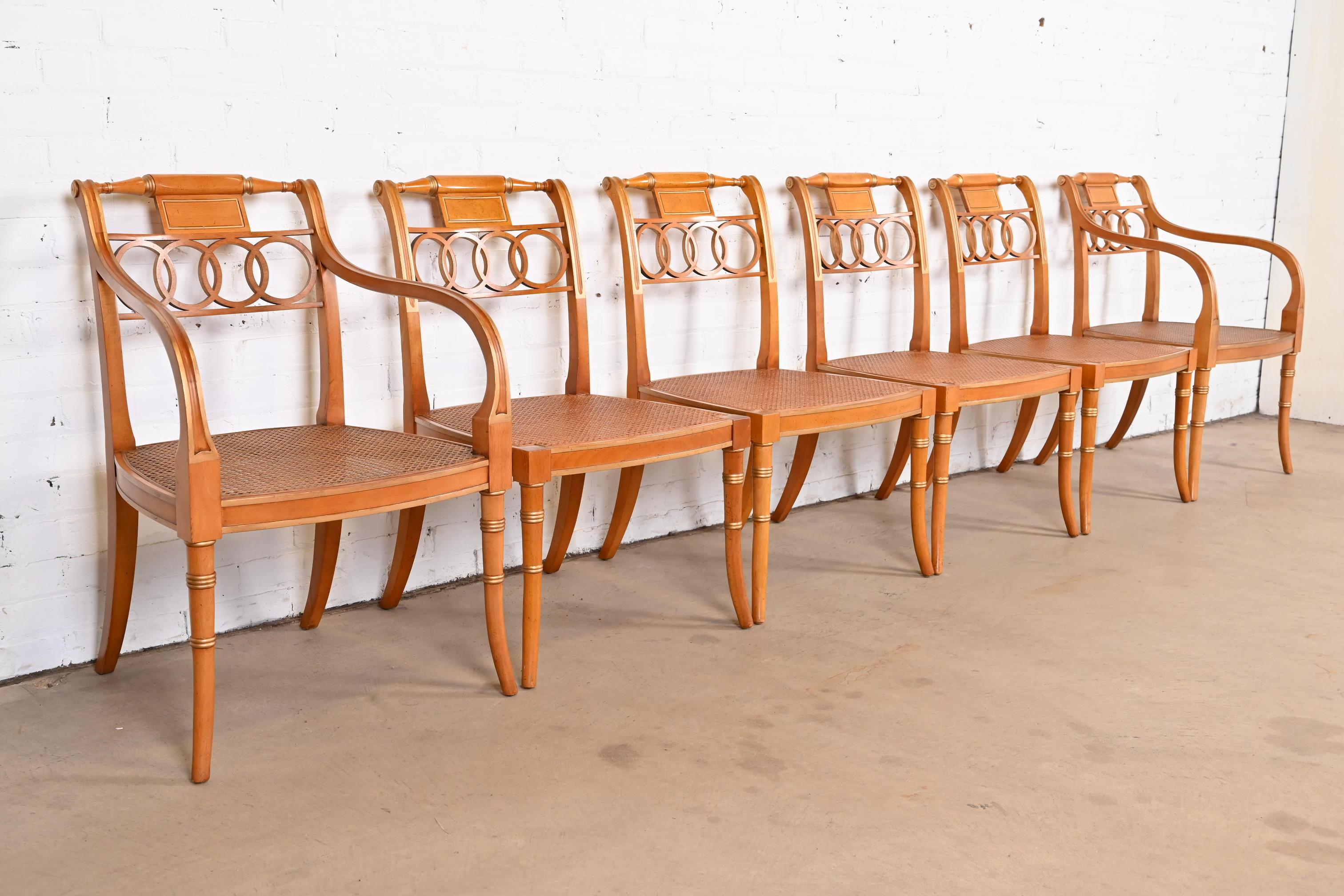 Baker Furniture Historic Charleston Regency Dining Chairs, Set of Six 1