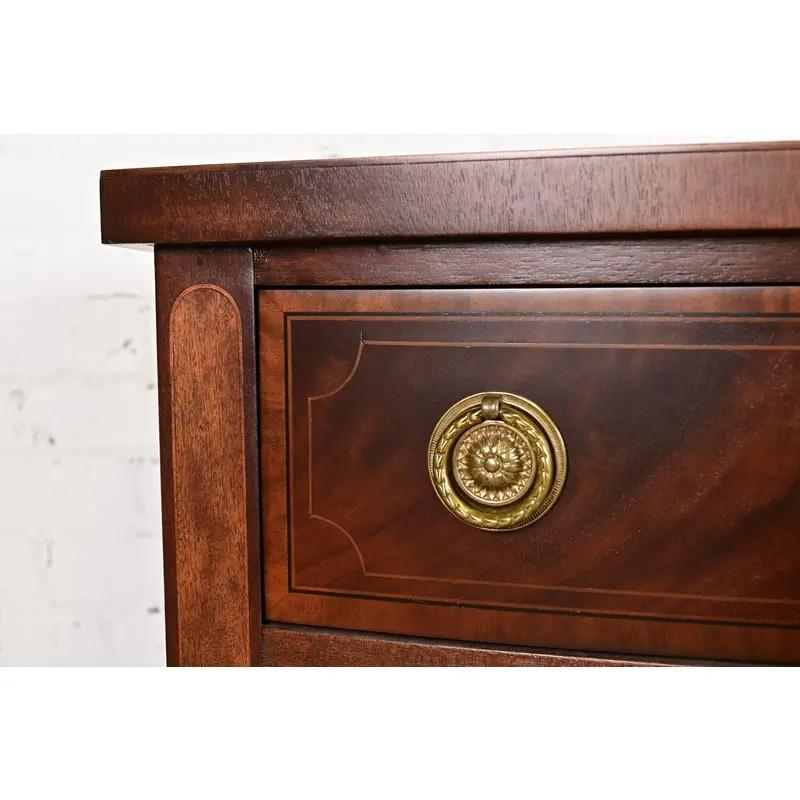 Baker Furniture Historic Federal Inlaid Sideboard Credenza, Newly Refinished For Sale 7