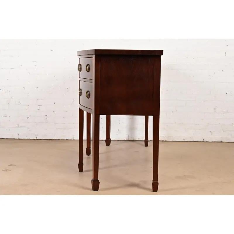 Baker Furniture Historic Federal Inlaid Sideboard Credenza, Newly Refinished For Sale 10