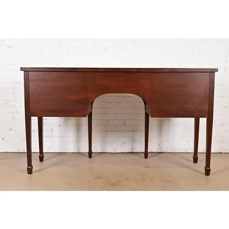 Baker Furniture Historic Federal Inlaid Sideboard Credenza, Newly Refinished For Sale 11