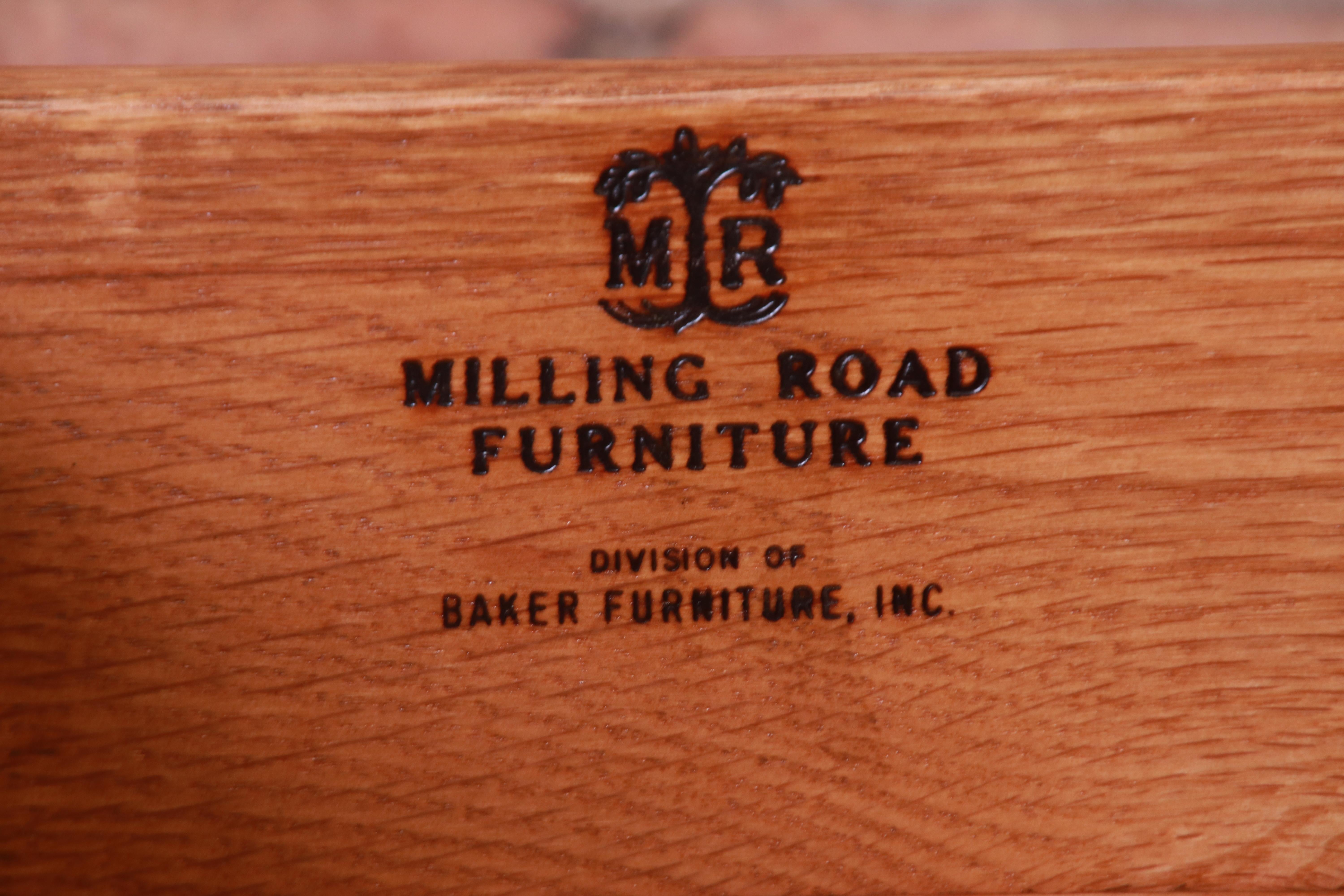 Baker Furniture Hollywood Regency Campaign Walnut Gentleman's Chest, Refinished 8