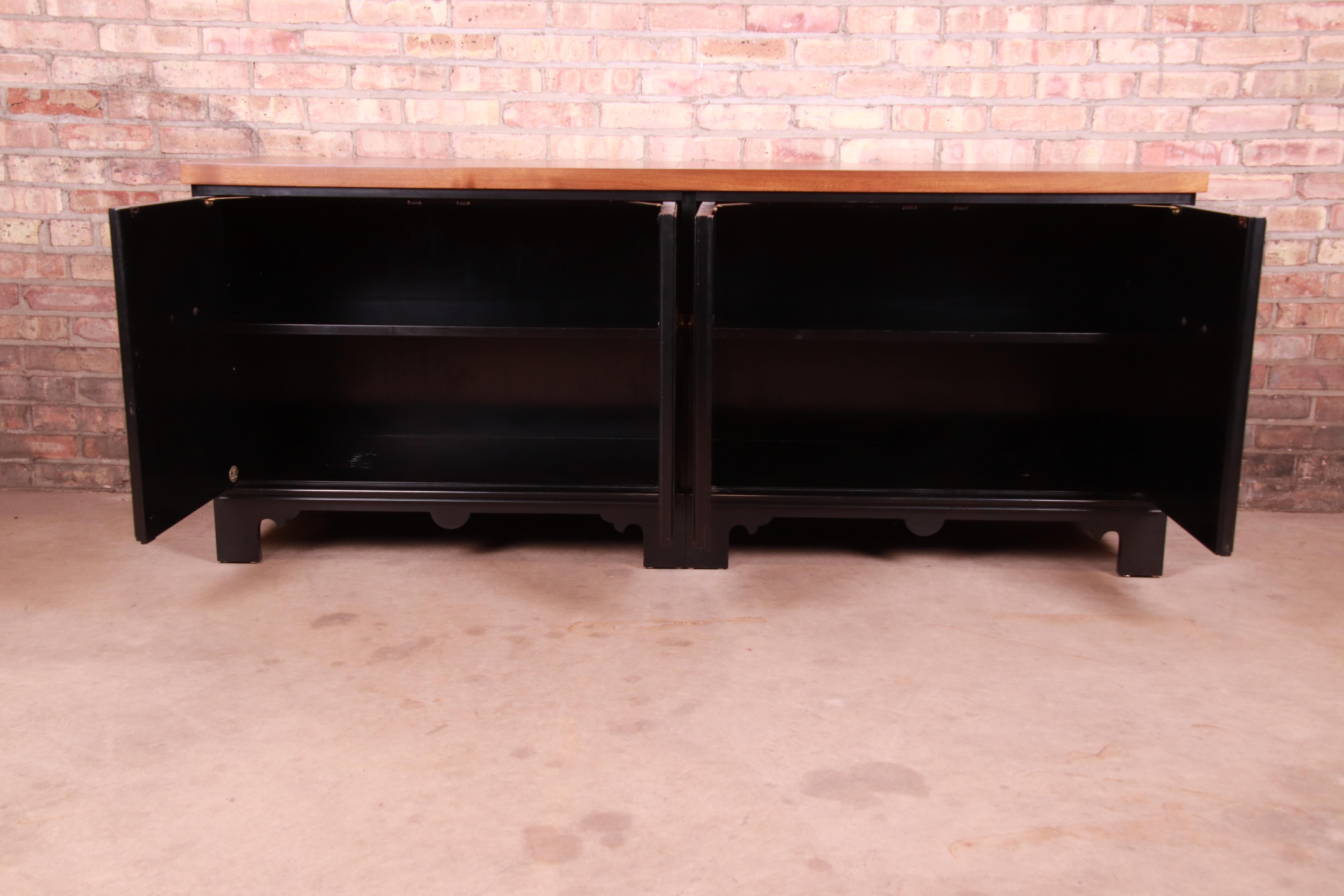 American Baker Furniture Hollywood Regency Chinoiserie Sideboard Credenza or Bar Cabinet