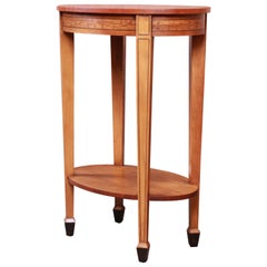 Vintage Baker Furniture Inlaid Mahogany Federal Style Side Table or Nightstand