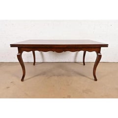 Baker Furniture Italian Provincial Extension Dining Table, Newly Refinished