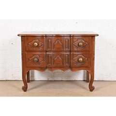 Baker Furniture Italian Provincial Louis XV Walnut Chest of Drawers, Refinished