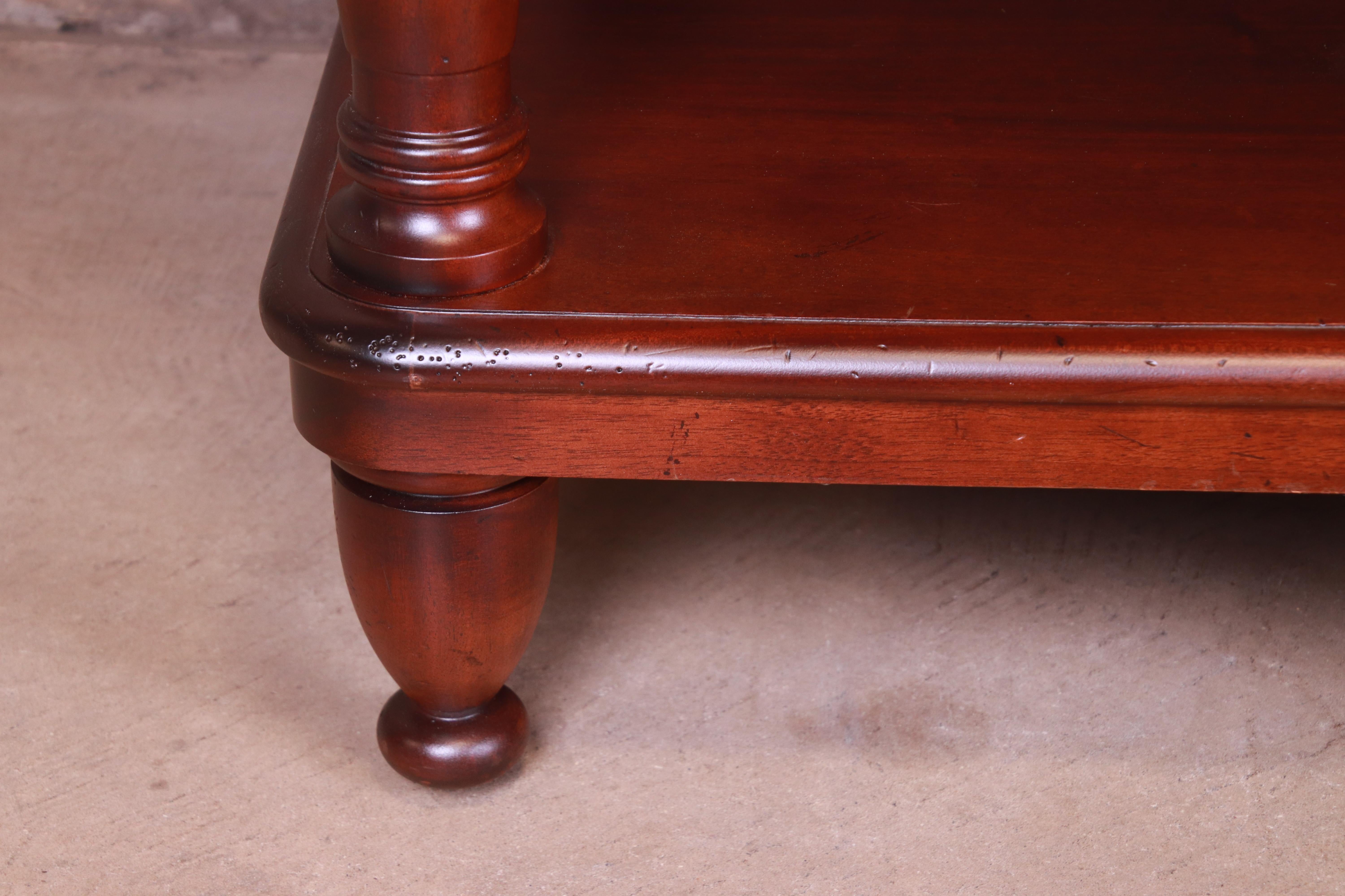 Baker Furniture Italian Provincial Mahogany and Burl Wood Sideboard, Refinished 5