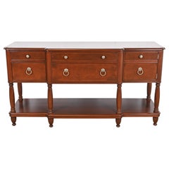 Baker Furniture Sideboard aus Mahagoni und Wurzelholz im italienischen Provinzstil, neu lackiert