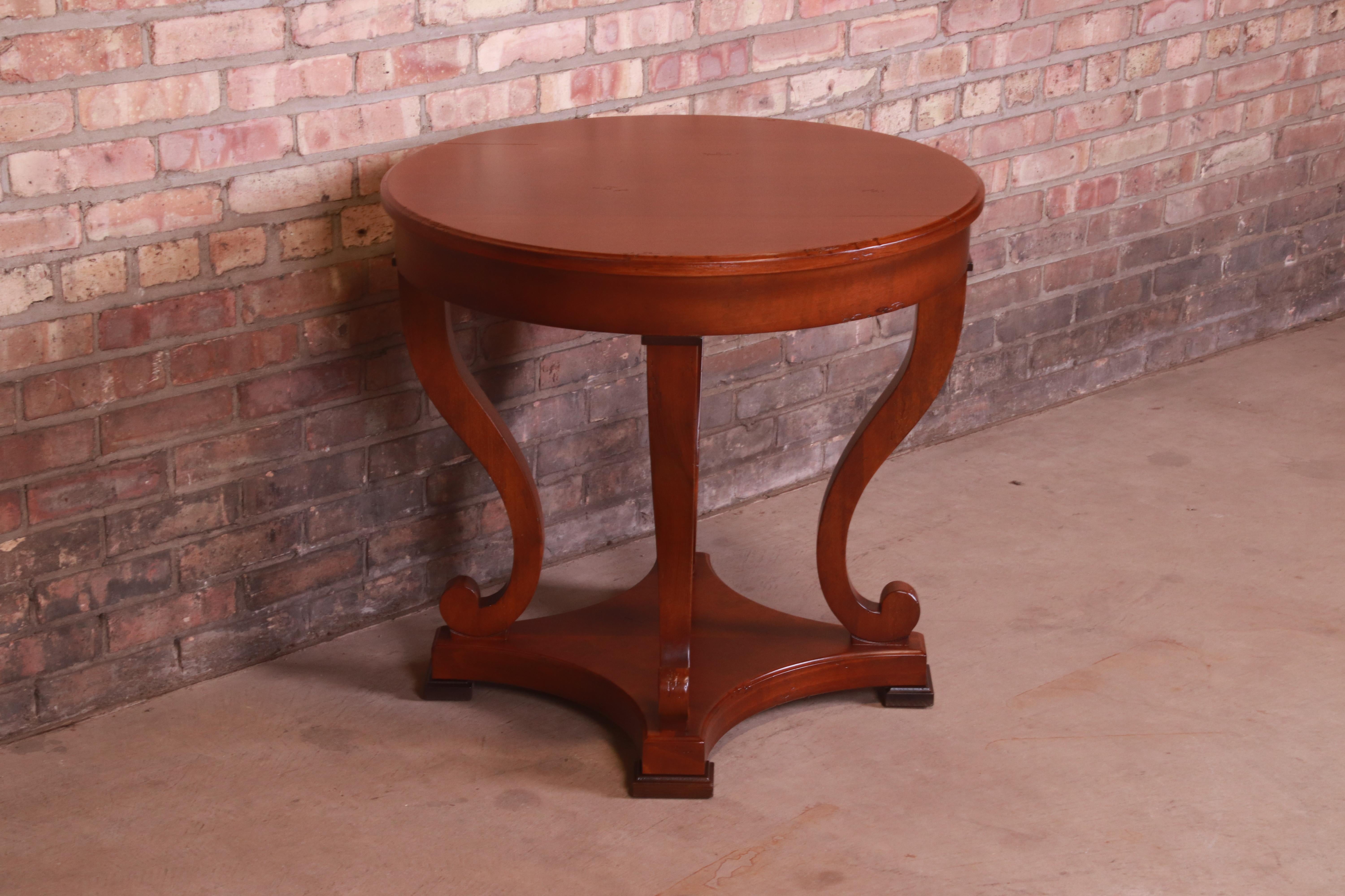 Baker Furniture Italian Provincial Mahogany Center Table, Newly Refinished 1