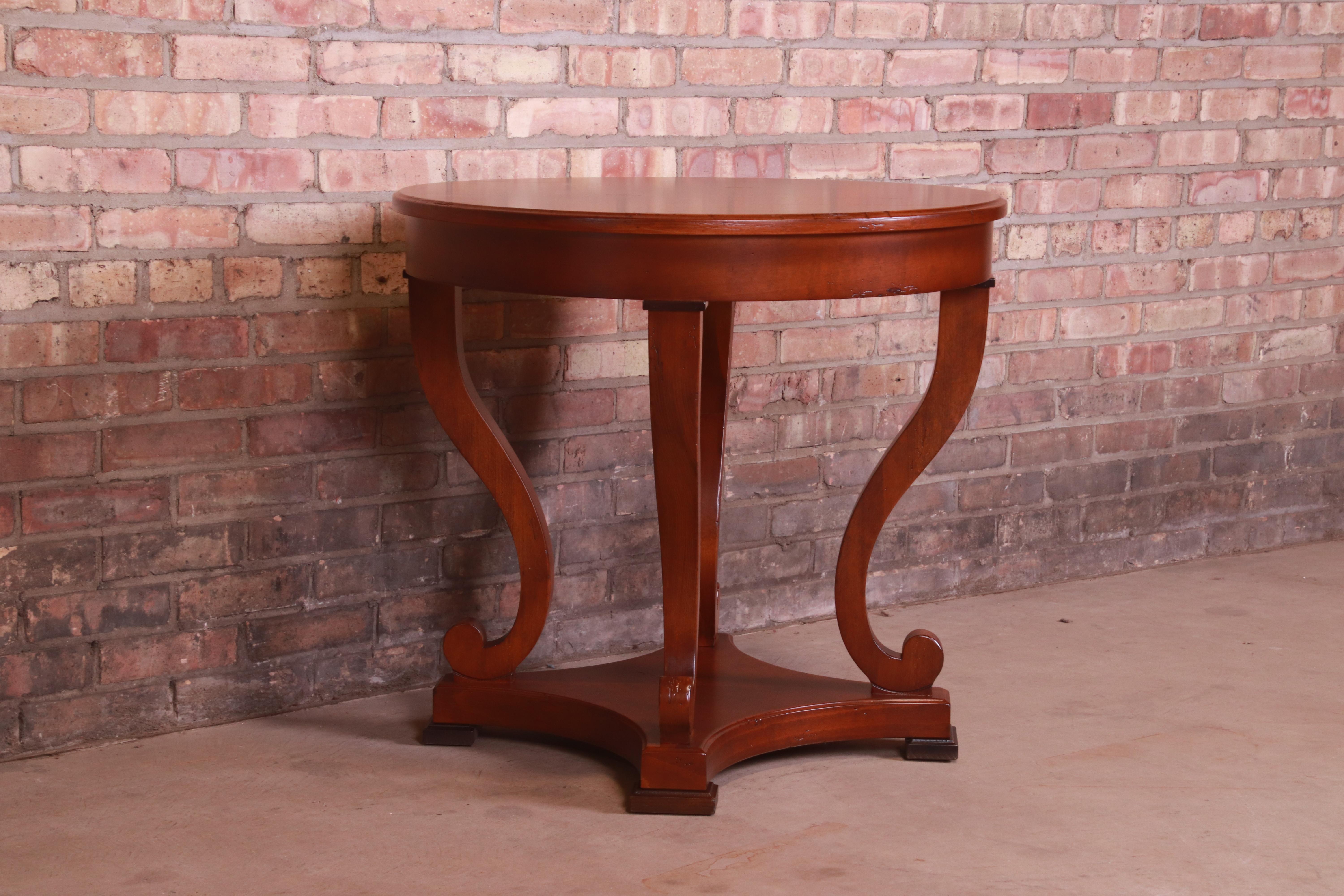 Baker Furniture Italian Provincial Mahogany Center Table, Newly Refinished 2