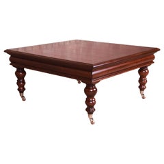 Baker Furniture Italian Provincial Maple Coffee Table, Newly Refinished