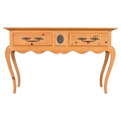 Baker Furniture Italian Provincial Pine Huntboard or Console Table