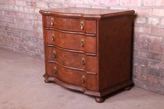 Baker Furniture Jacobean Solid Oak Bachelor Chest or Commode