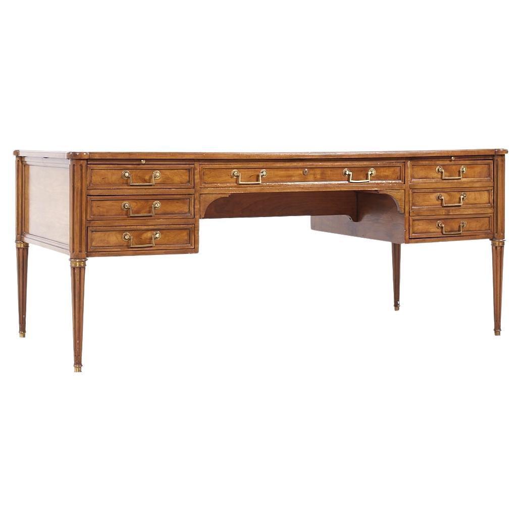 SOLD 04/16/24 Baker Furniture Louis XVI Leather Top French Executive Desk