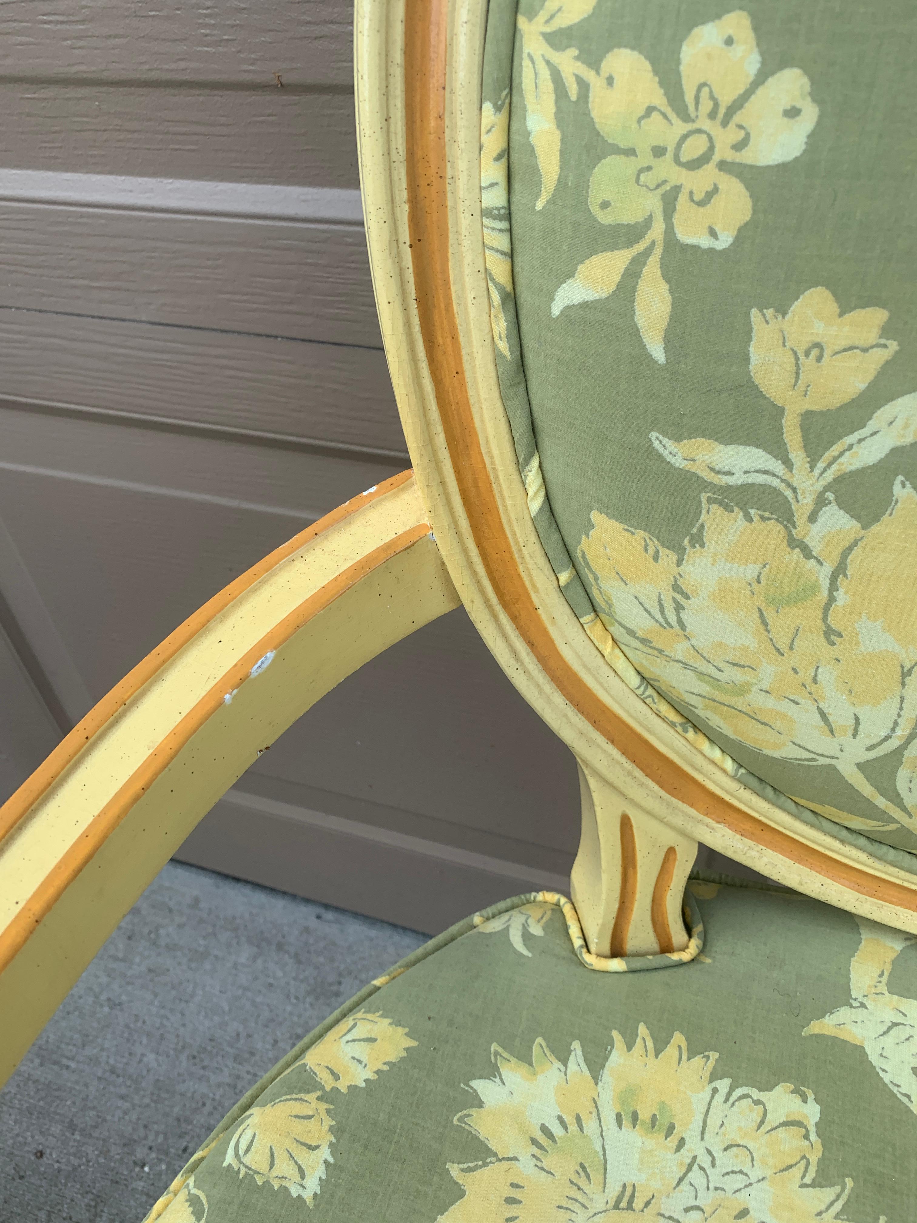 Baker Furniture Parcela Luis XVI Sillas de Comedor Pintadas, Juego de Cuatro en venta 12